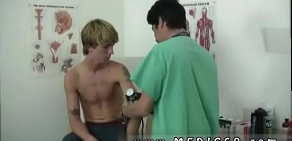  Strapon doctor and examines endowed gay man both cum I rammed the oil